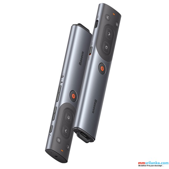 Baseus Orange Dot AI Wireless Presenter – Grey (6M)